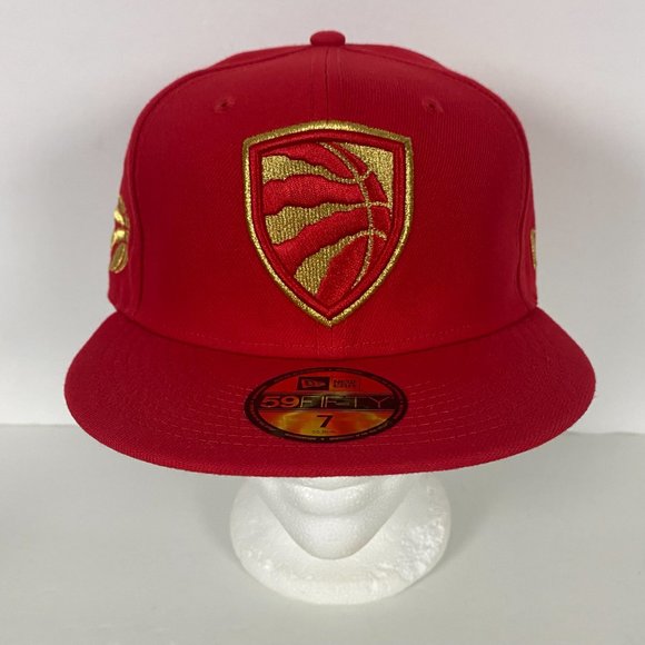 NEW Toronto Raptors New Era 59Fifty NBA Team Shield Fitted Hat Cap Mens Size 7 - Picture 3 of 11